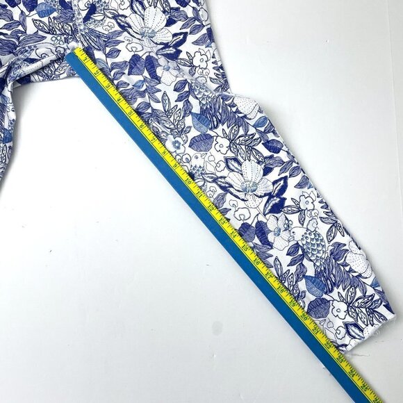 Vineyard Vines Women's Blue White Floral Print Ankle Jeans Straight Leg Size 2 - Picture 5 of 9